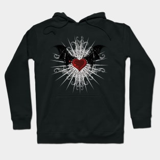 Vampire heart with wings Hoodie